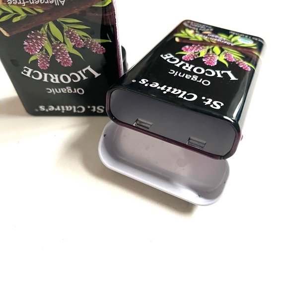 2 Empty St. Claire's Tins: Organic Licorice Pastilles - Picture 3 of 5